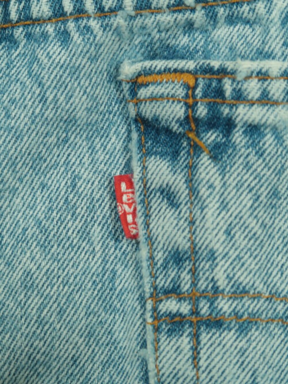 Vintage 80s Levis 501 Acid Wash Jeans Mens 36 (Fits 33) Blue Original Fit - Picture 5 of 12